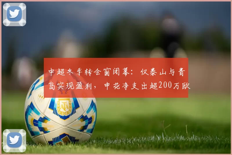 中超冬季转会窗闭幕：仅泰山与青岛实现盈利，申花净支出超200万欧元_亏损_球员_统计数据显示